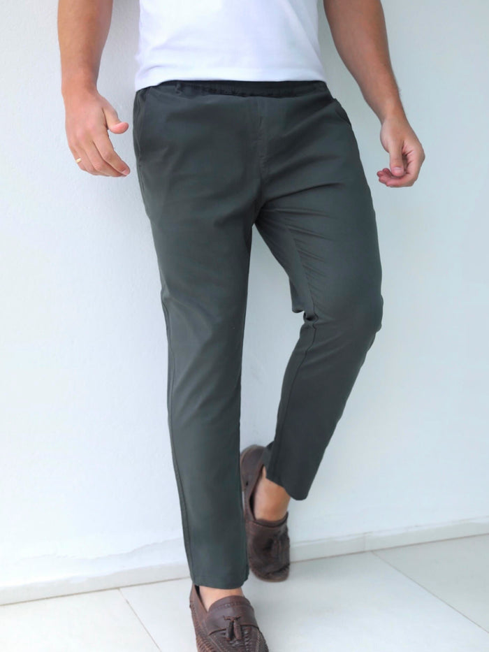 Amalfi Trousers - Khaki Green