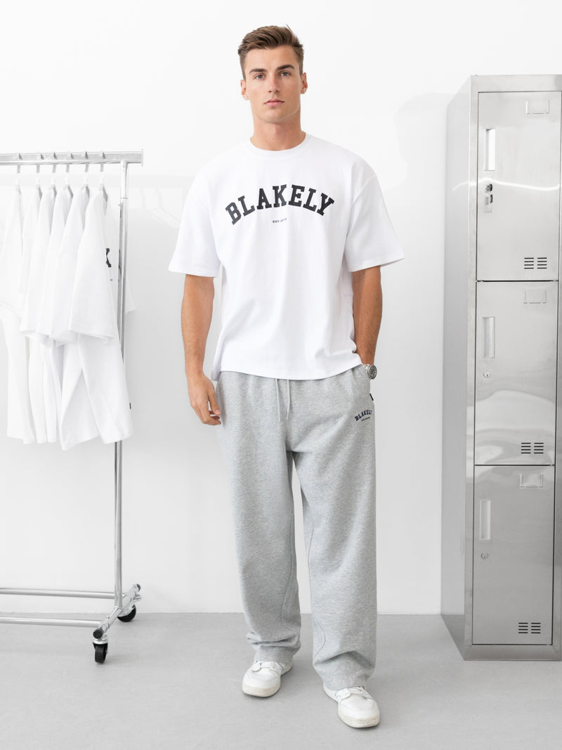 Varsity Unfitted T-Shirt - White & Black