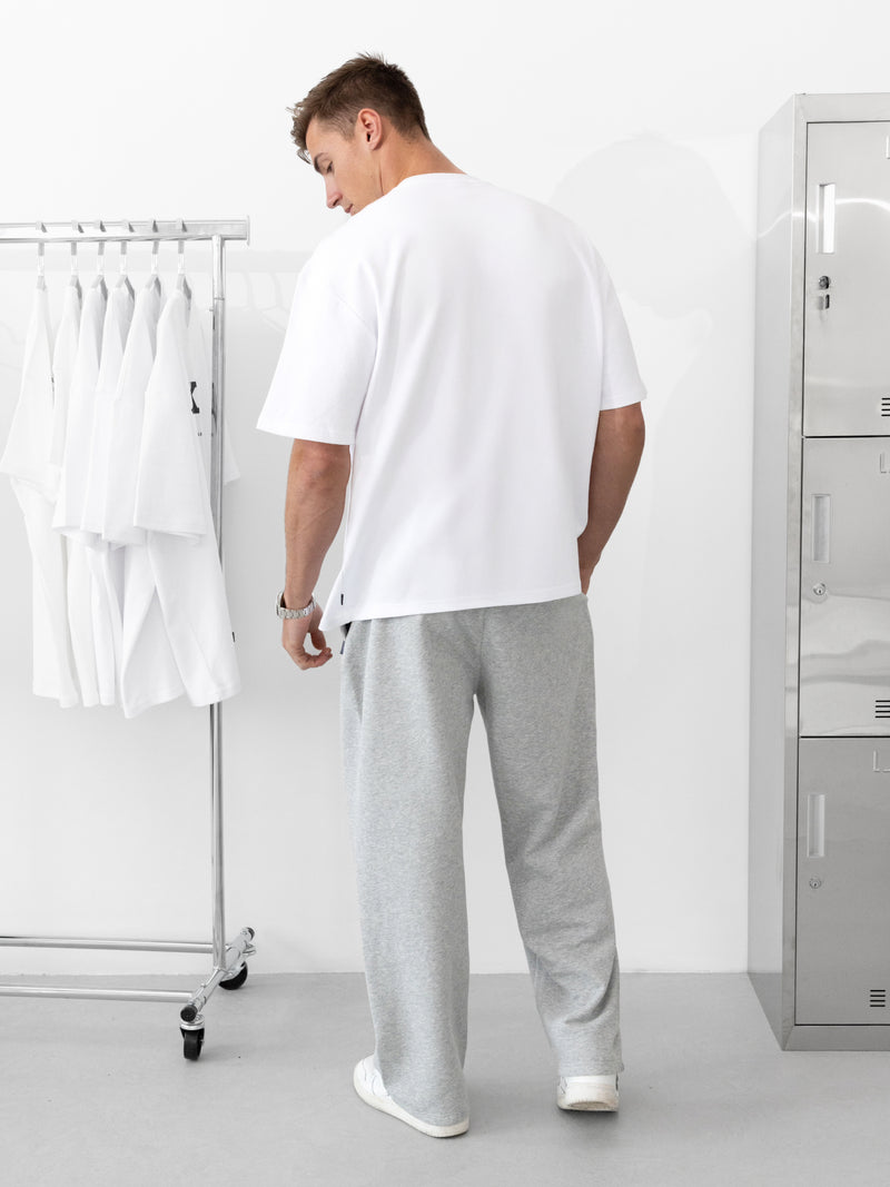 Varsity Unfitted T-Shirt - White & Pine Green