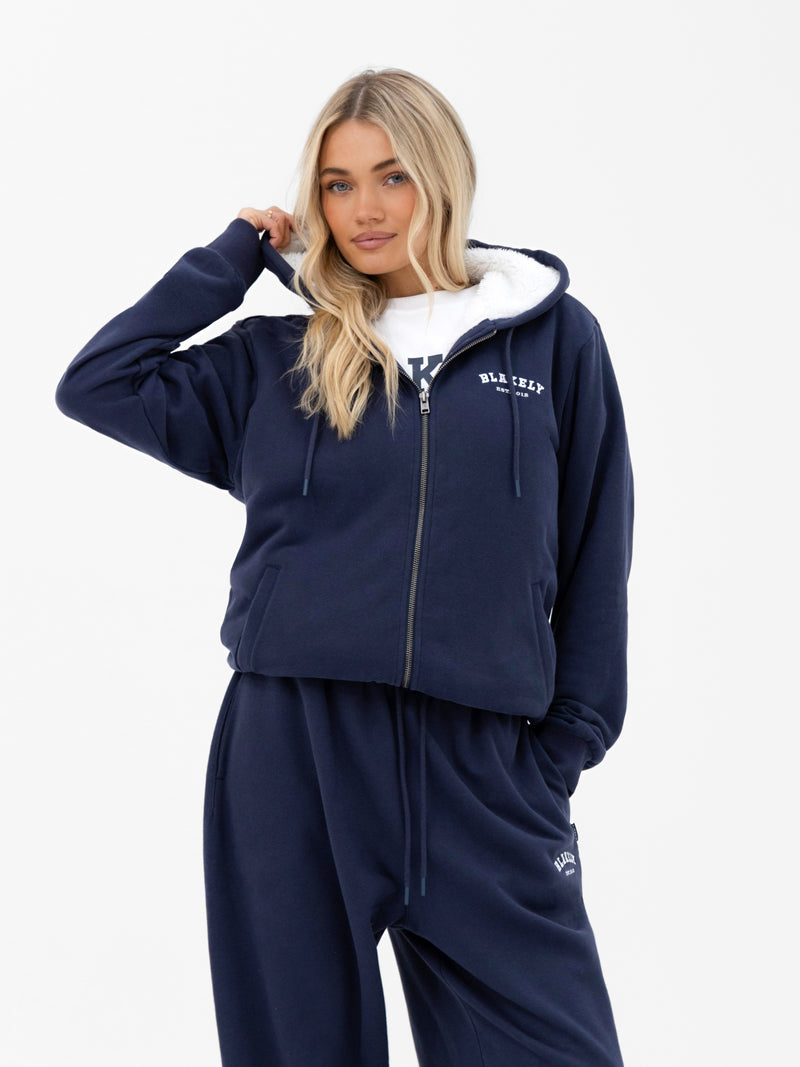 Heritage Wide Leg Sweatpants - True Navy