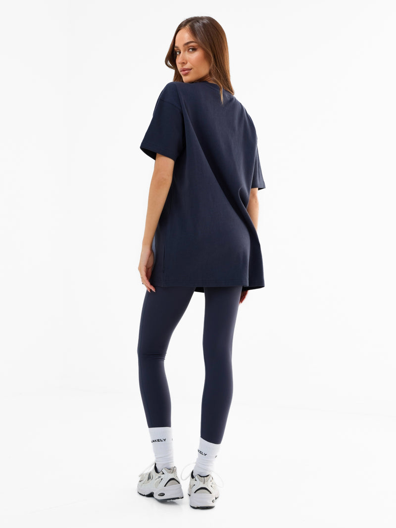 Varsity Oversized T-Shirt - Echte marine