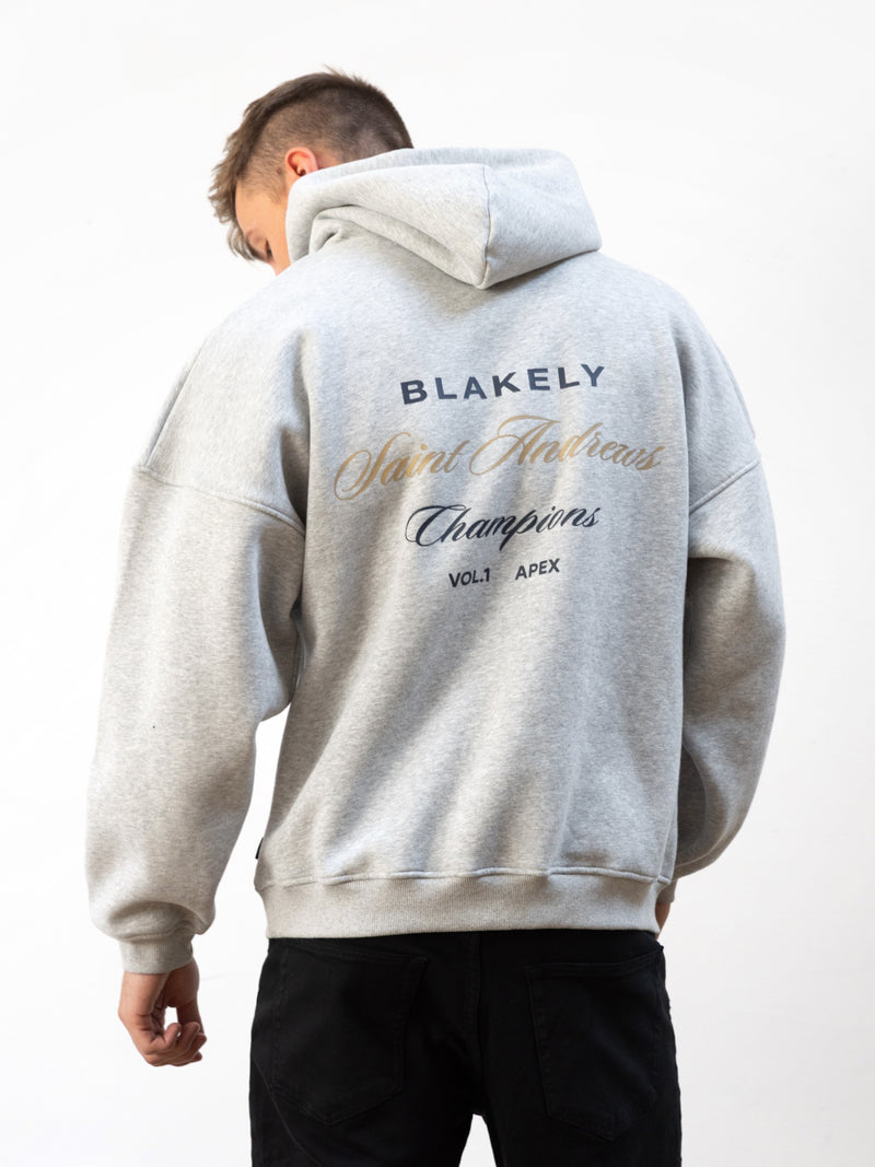 Champions Legacy Relaxed Hoodie - Marl Grey