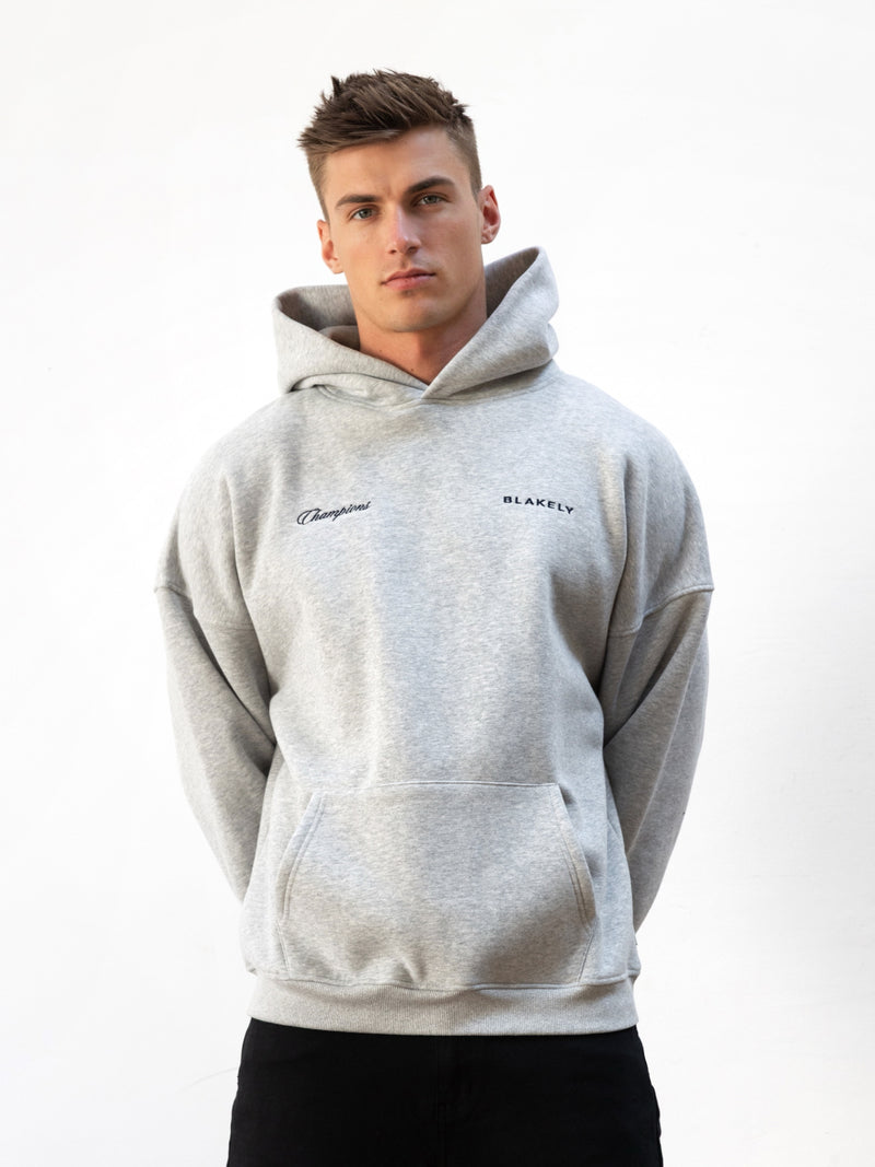Champions Legacy Relaxed Hoodie - Marl Grey