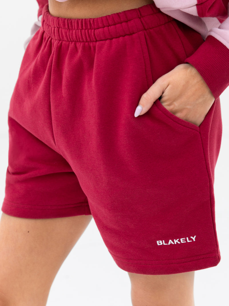 Harper Jogger Shorts - Beerenrot