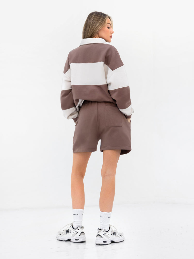 Harper Jogger Shorts - Hellbraun