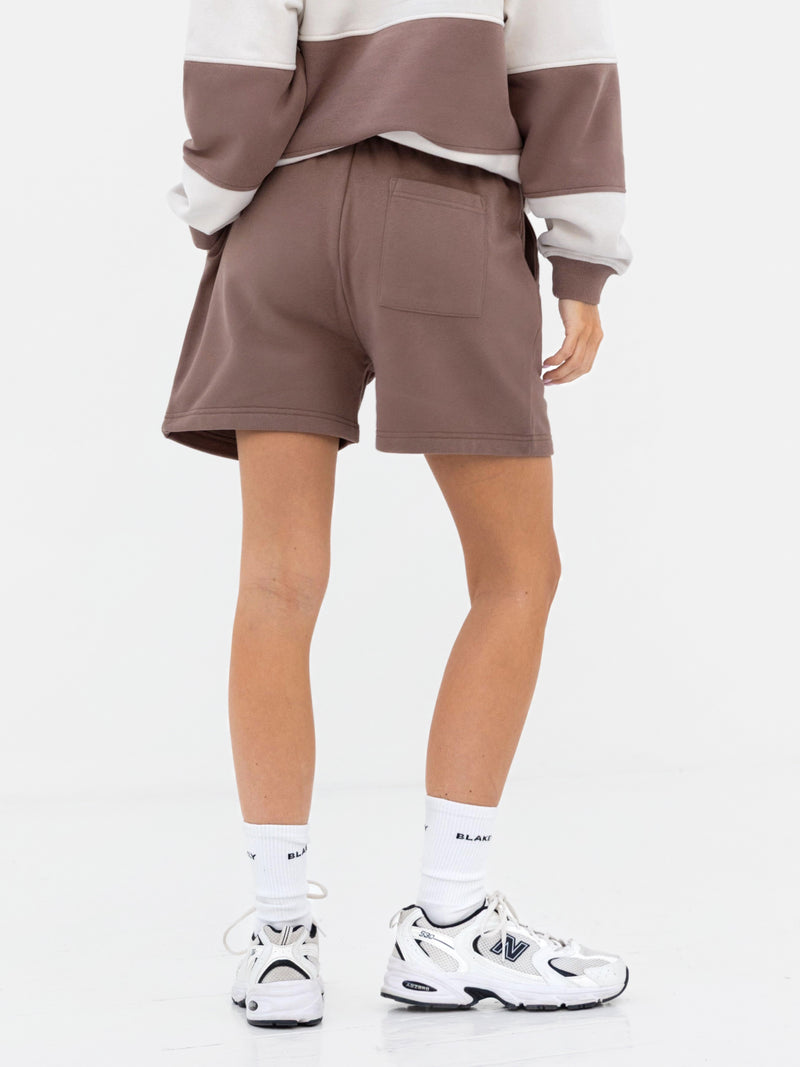 Harper Jogger Shorts - Hellbraun