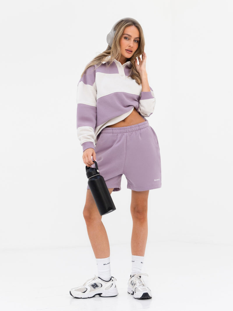 Harper Jogger Shorts - Lila