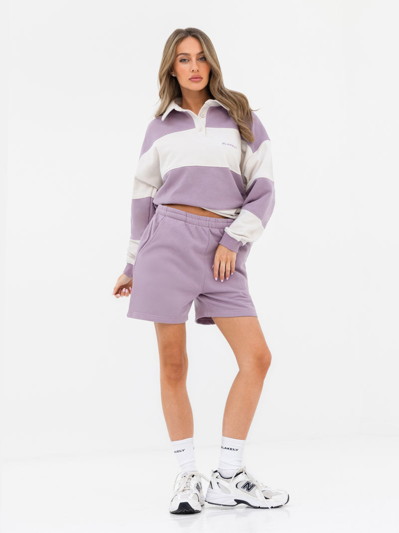 Harper Jogger Shorts - Lila