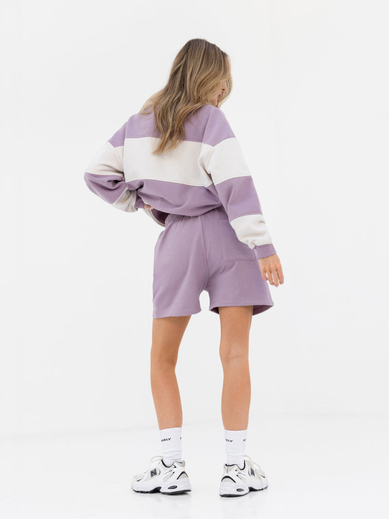 Harper Jogger Shorts - Lila