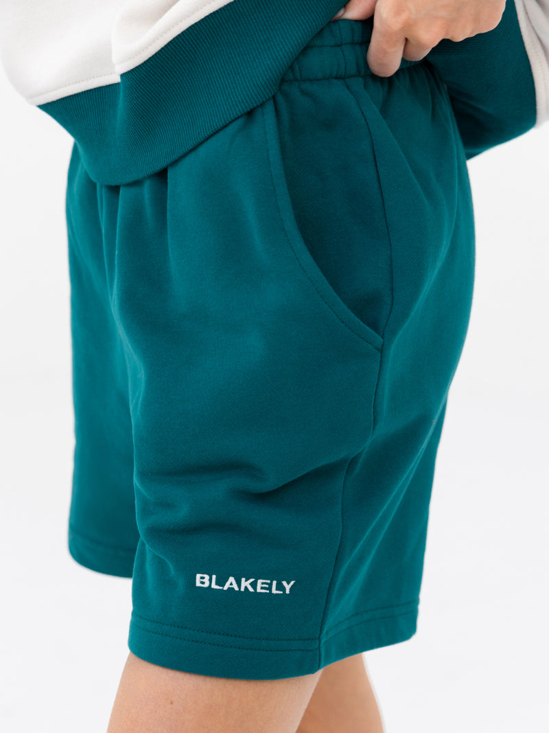 Harper Jogger Shorts - Teal
