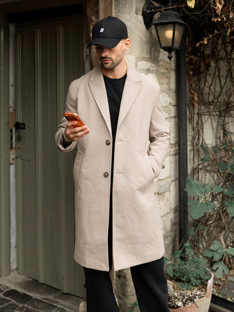 Knightsbridge Tailored Coat -Beige