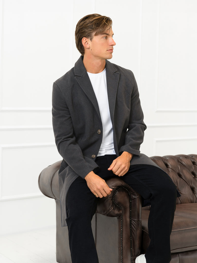 Knightsbridge Tailored Coat - Anthracite