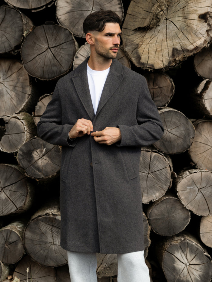 Knightsbridge Tailored Coat - Anthracite