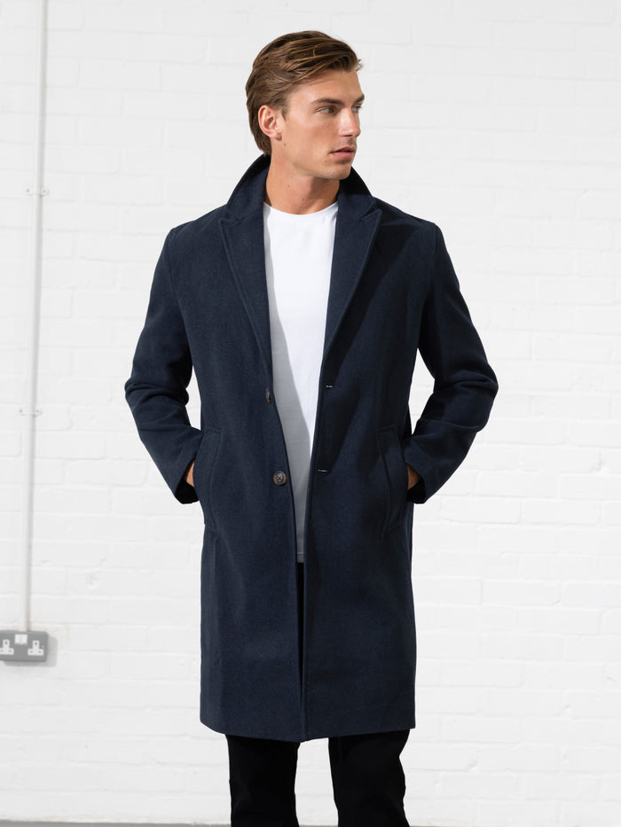 Knightsbridge Tailored Coat - Marine