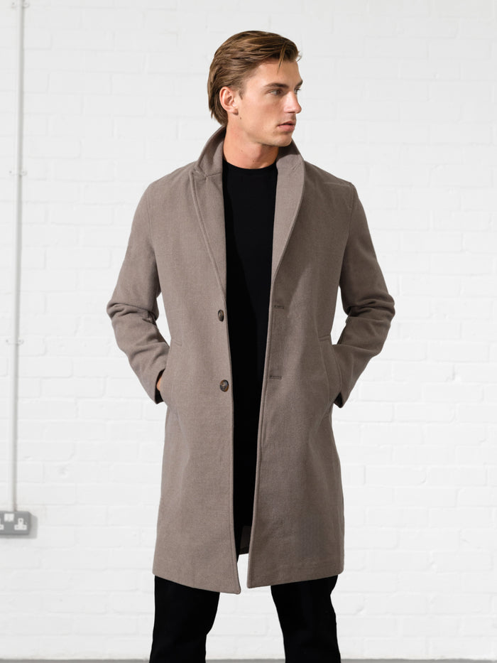 Knightsbridge Tailored Coat - Brun Doux