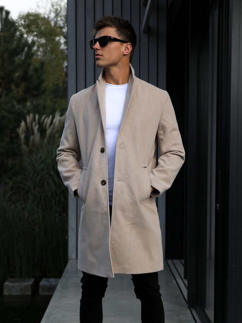 Knightsbridge Tailored Coat - Beige
