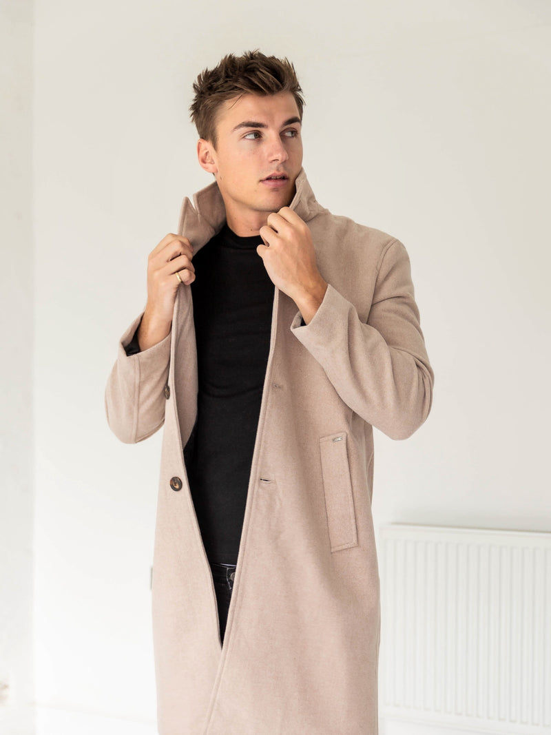 Knightsbridge Tailored Coat - Beige