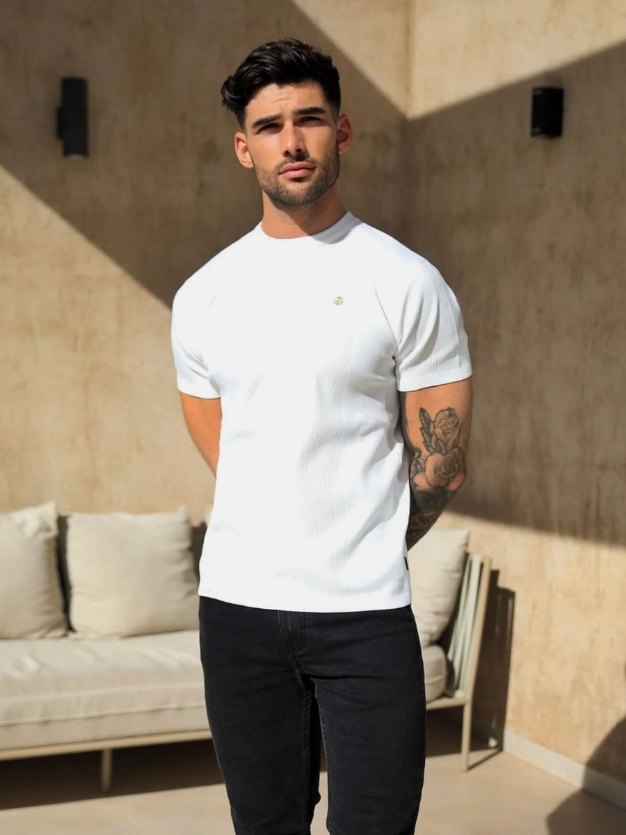 Layton Textured T-Shirt - White