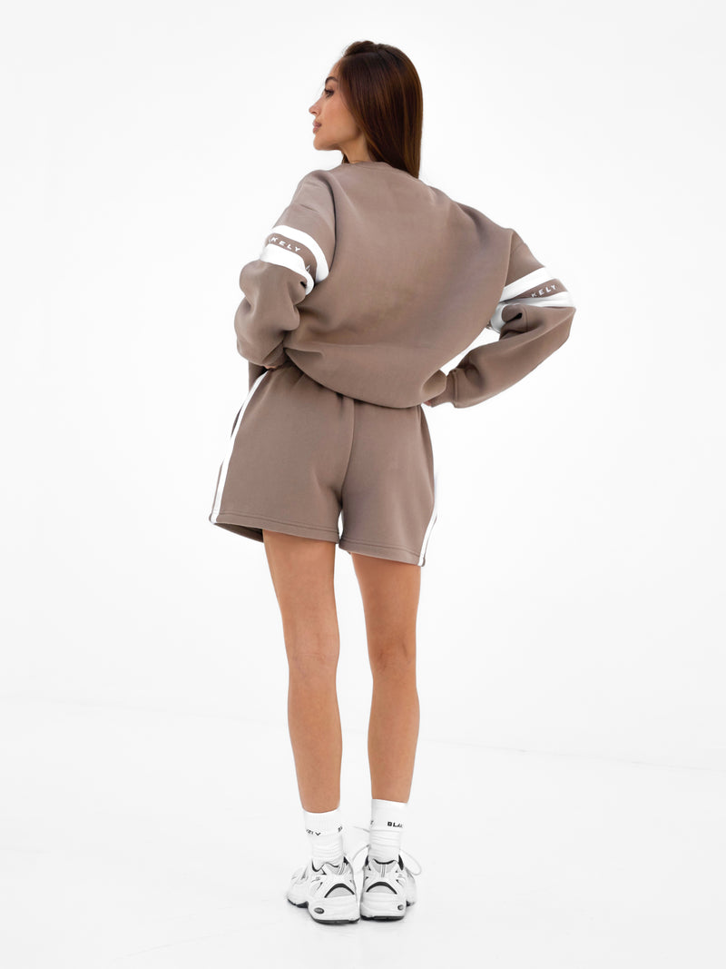 Lily Jogger Shorts - Light Brown