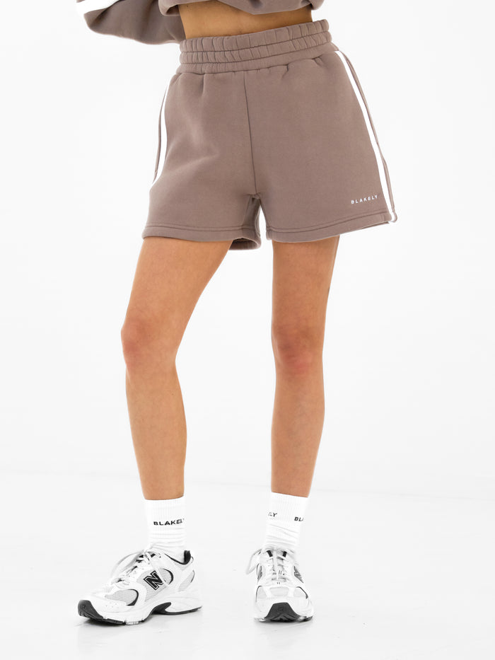 Lily Jogger-Shorts - Hellbraun