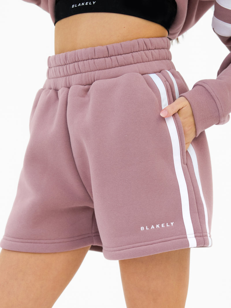 Amber Jogger Shorts - Stoffig roze