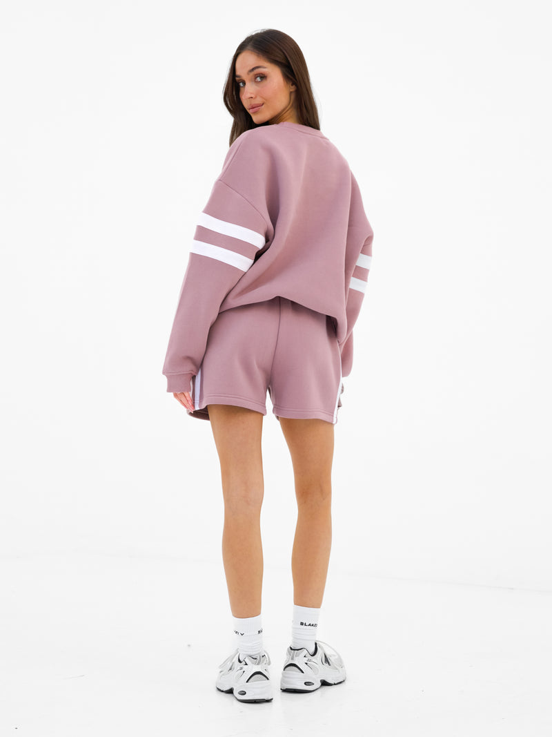 Amber Jogger Shorts - Stoffig roze