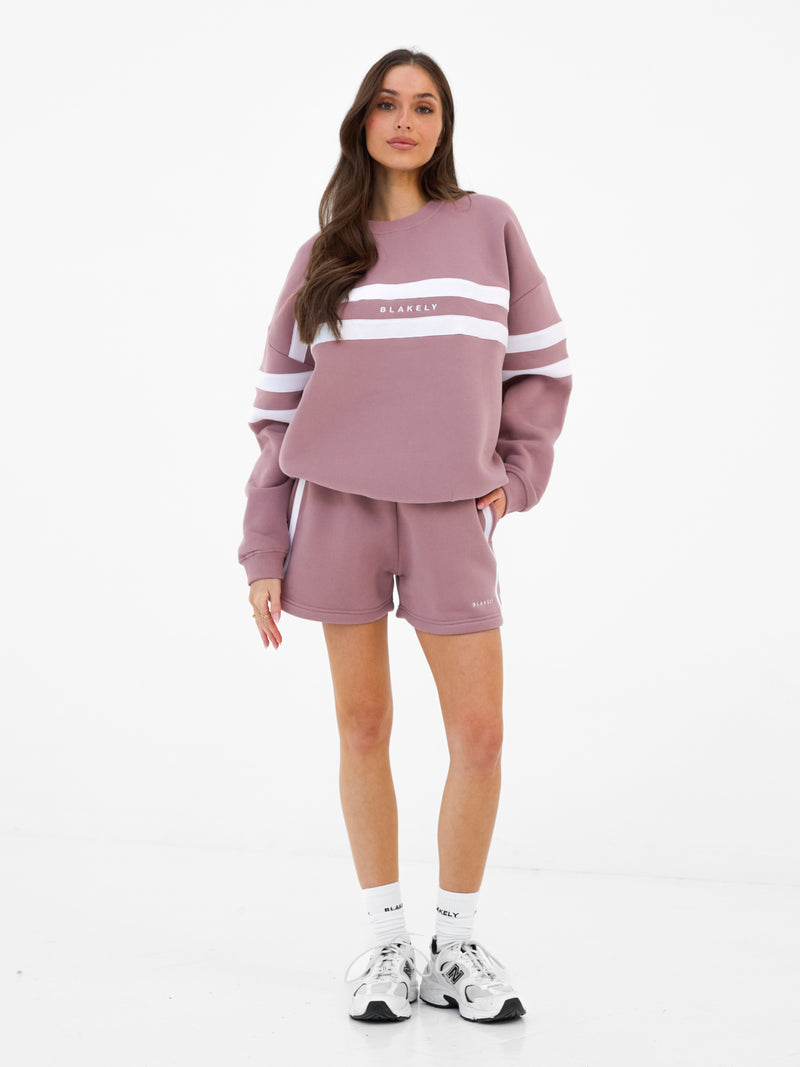 Amber Jogger Shorts - Stoffig roze