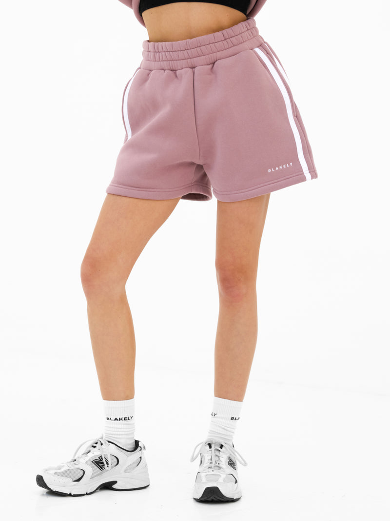 Amber Jogger Shorts - Stoffig roze