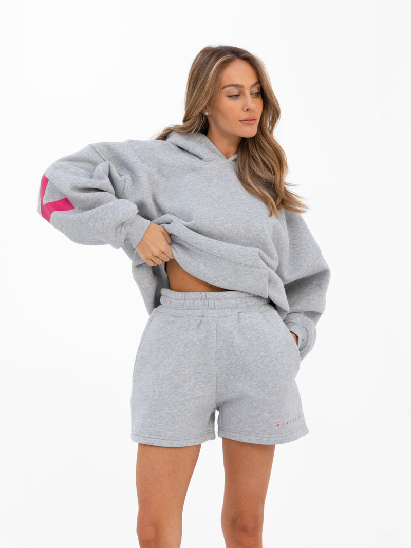 Isabel Jogger Shorts - Marl Grey