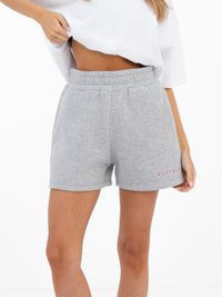 Isabel Jogger Shorts - Marl Grey