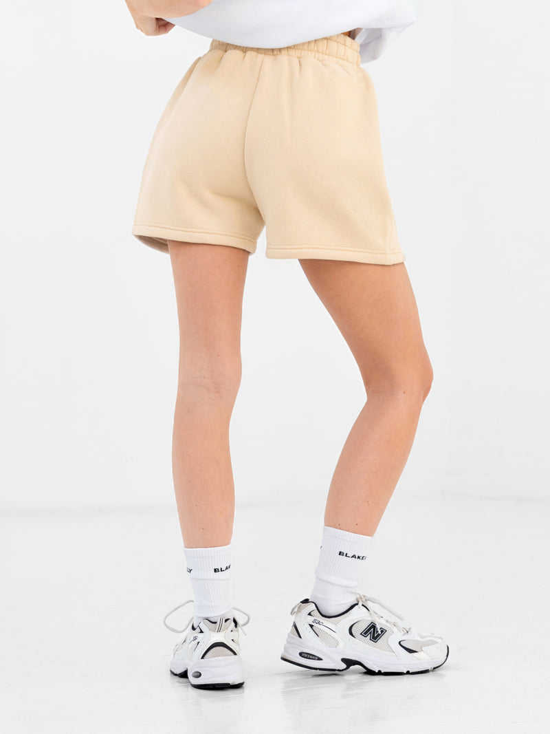 Isabel Jogger Shorts - Light Tan
