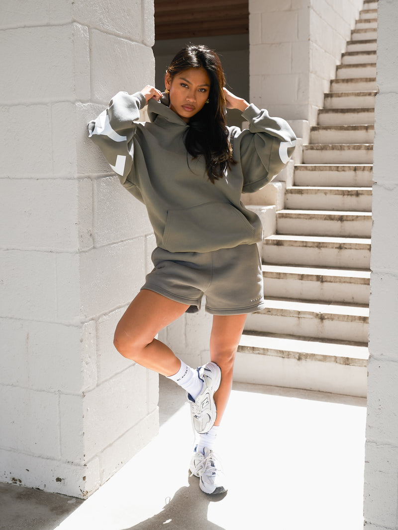 Isabel Oversized Hoodie - Safari Green