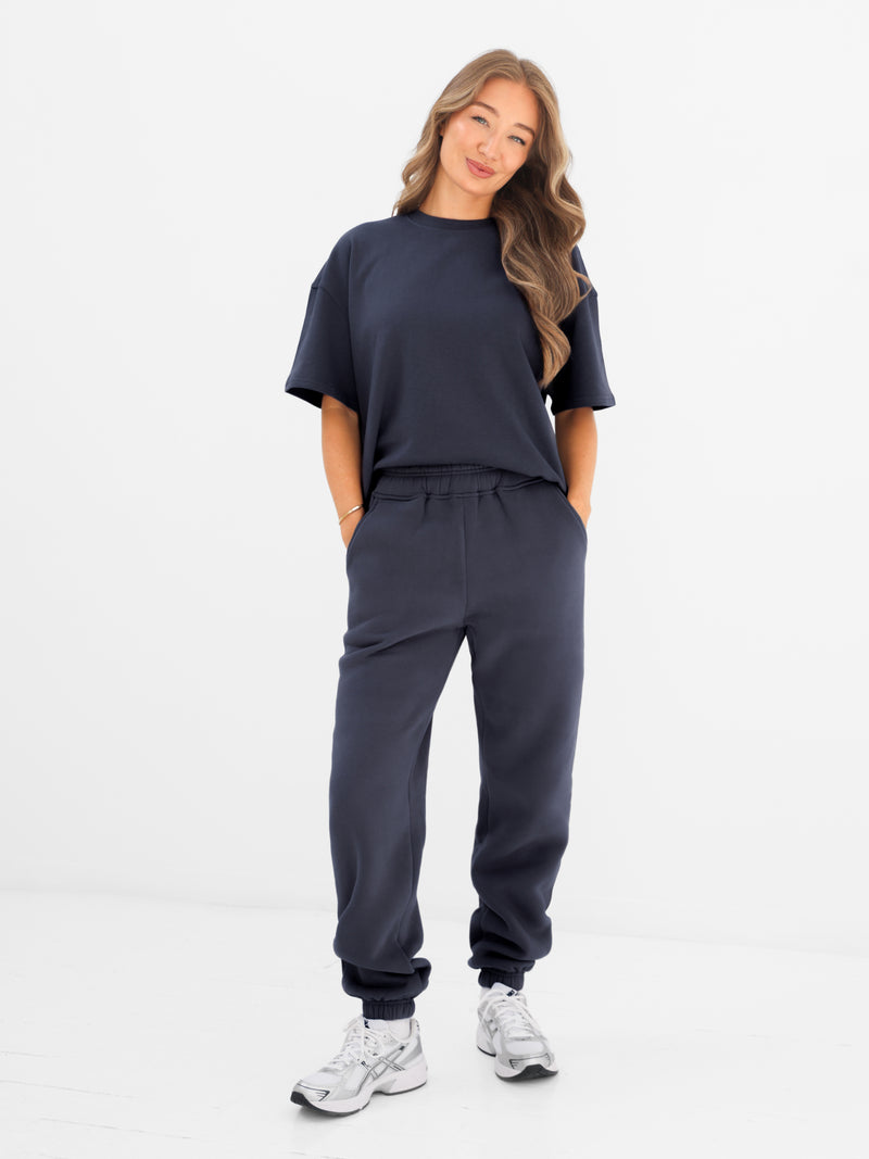 Blakely Basic Boxy Oversized T-Shirt - True Navy