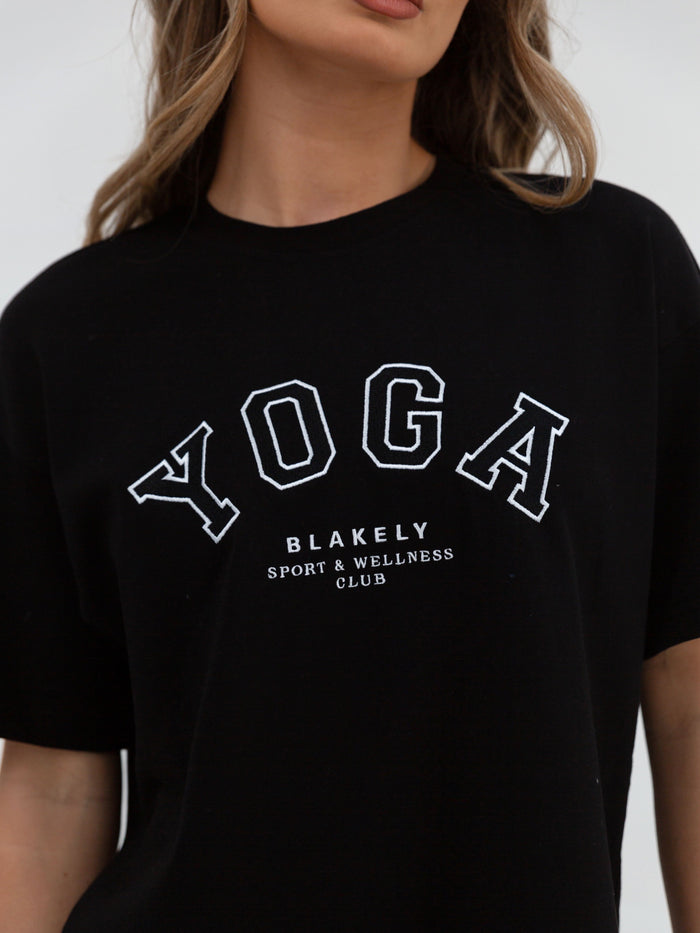 Yoga Oversized T-Shirt - Black