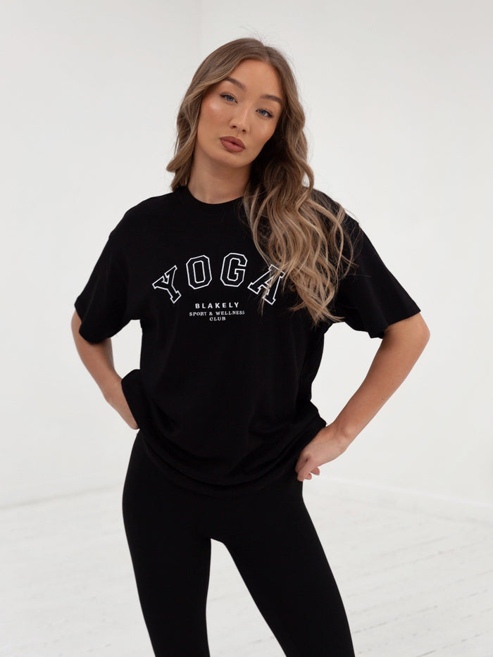 Yoga Oversized T-Shirt - Black