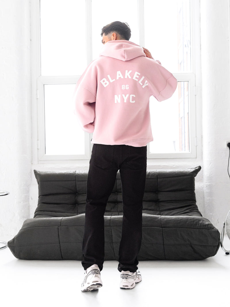 NYC Relaxed Hoodie - Roze