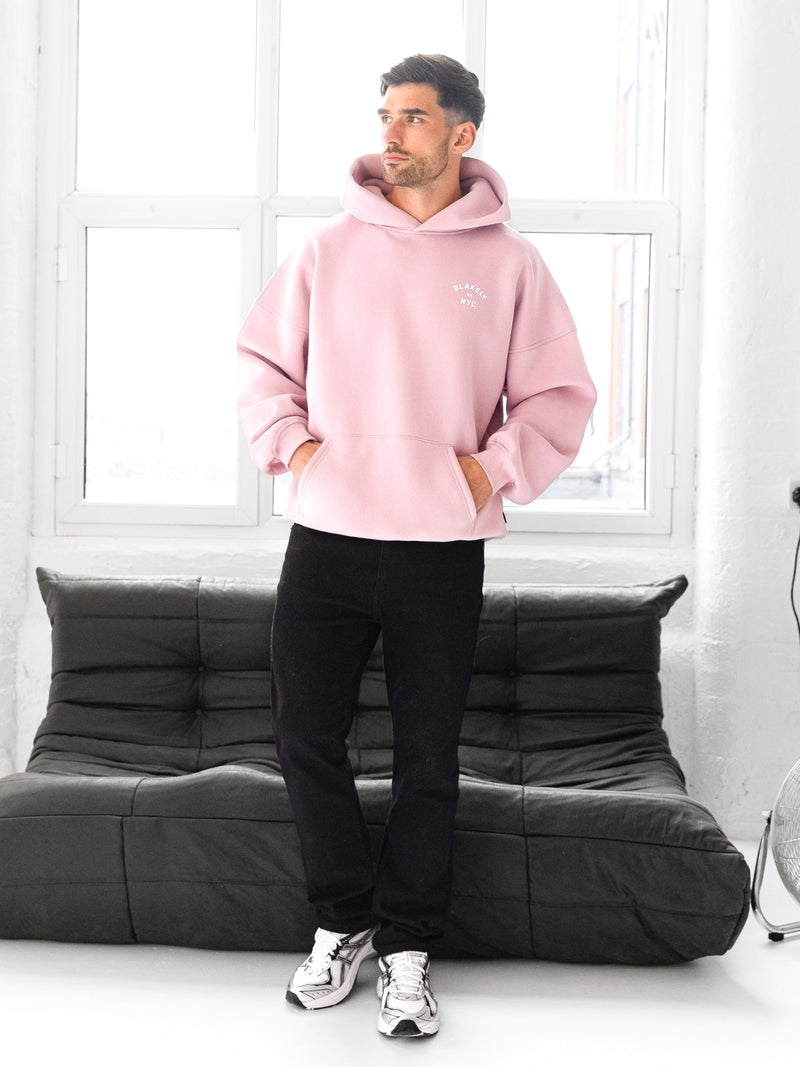 NYC Relaxed Hoodie - Roze