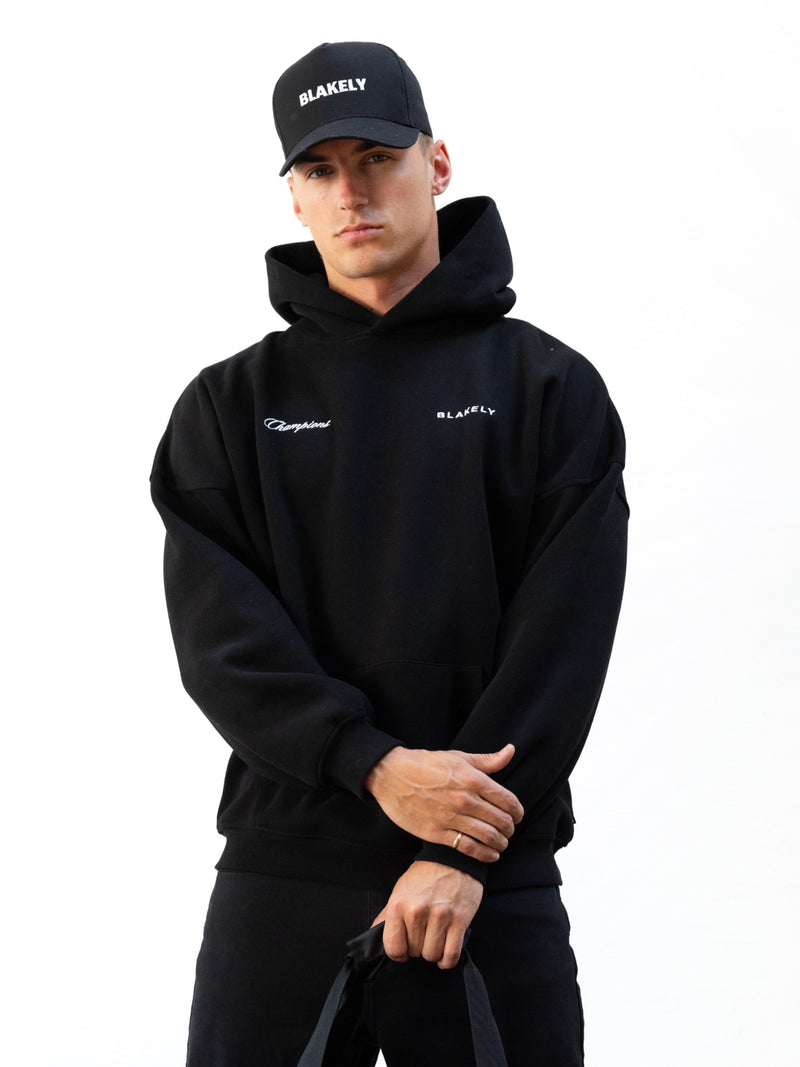 Champions Legacy Relaxed Hoodie - Black