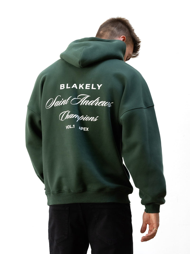 Champions Legacy Relaxed Hoodie - Forest Green
