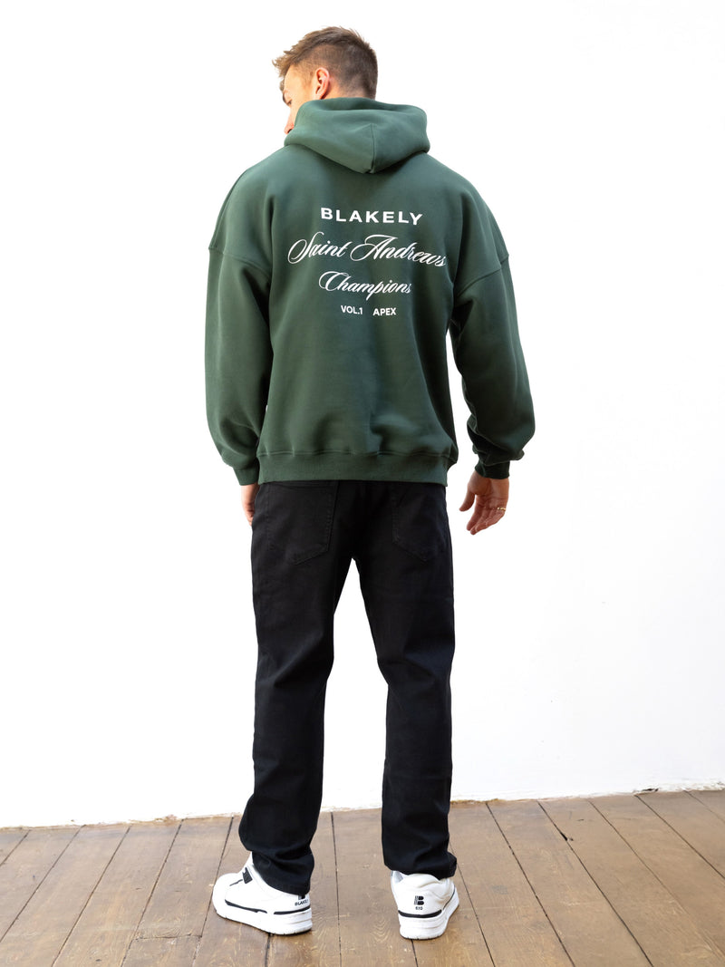 Champions Legacy Relaxed Hoodie - Forest Green