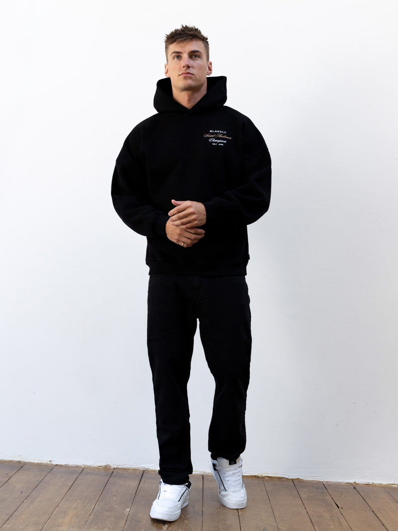 Legacy Relaxed Hoodie - Black