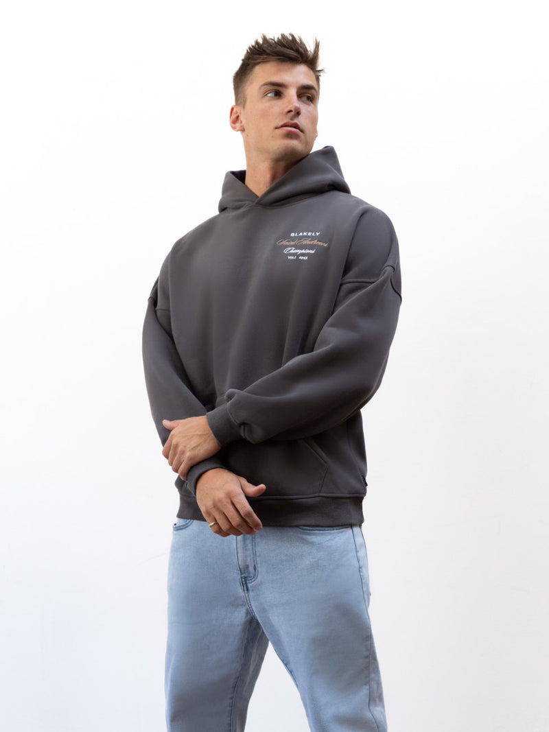 Legacy Relaxed Hoodie - Charcoal