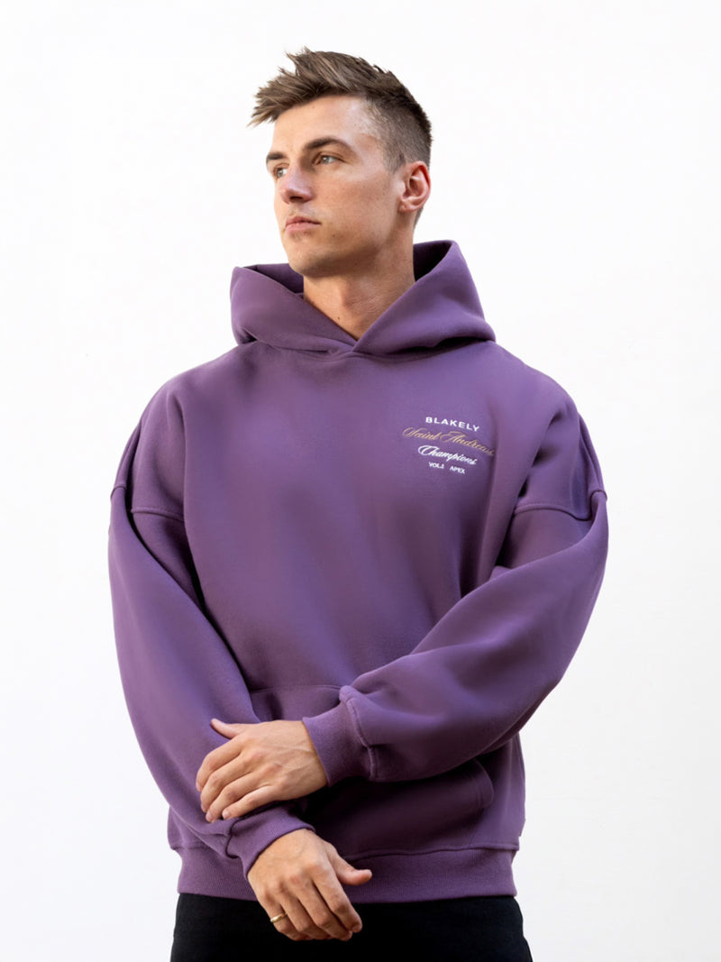 Legacy Relaxed Hoodie - Mid Purple