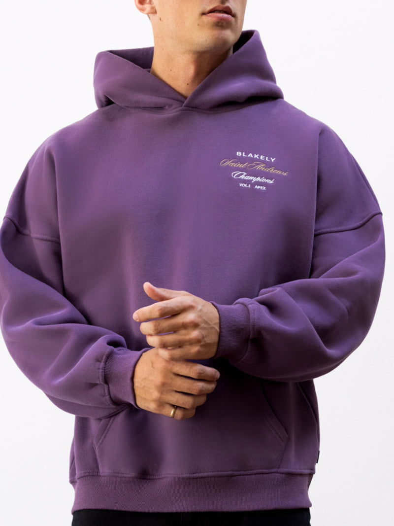 Legacy Relaxed Hoodie - Mid Purple