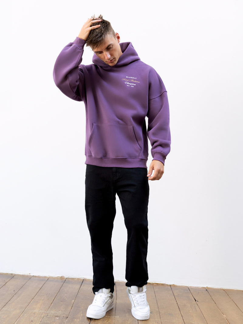Legacy Relaxed Hoodie - Mid Purple