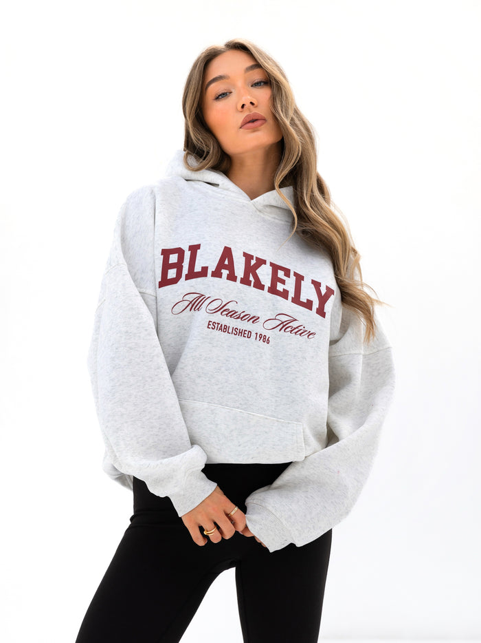 Melrose Oversized Hoodie - Marl White