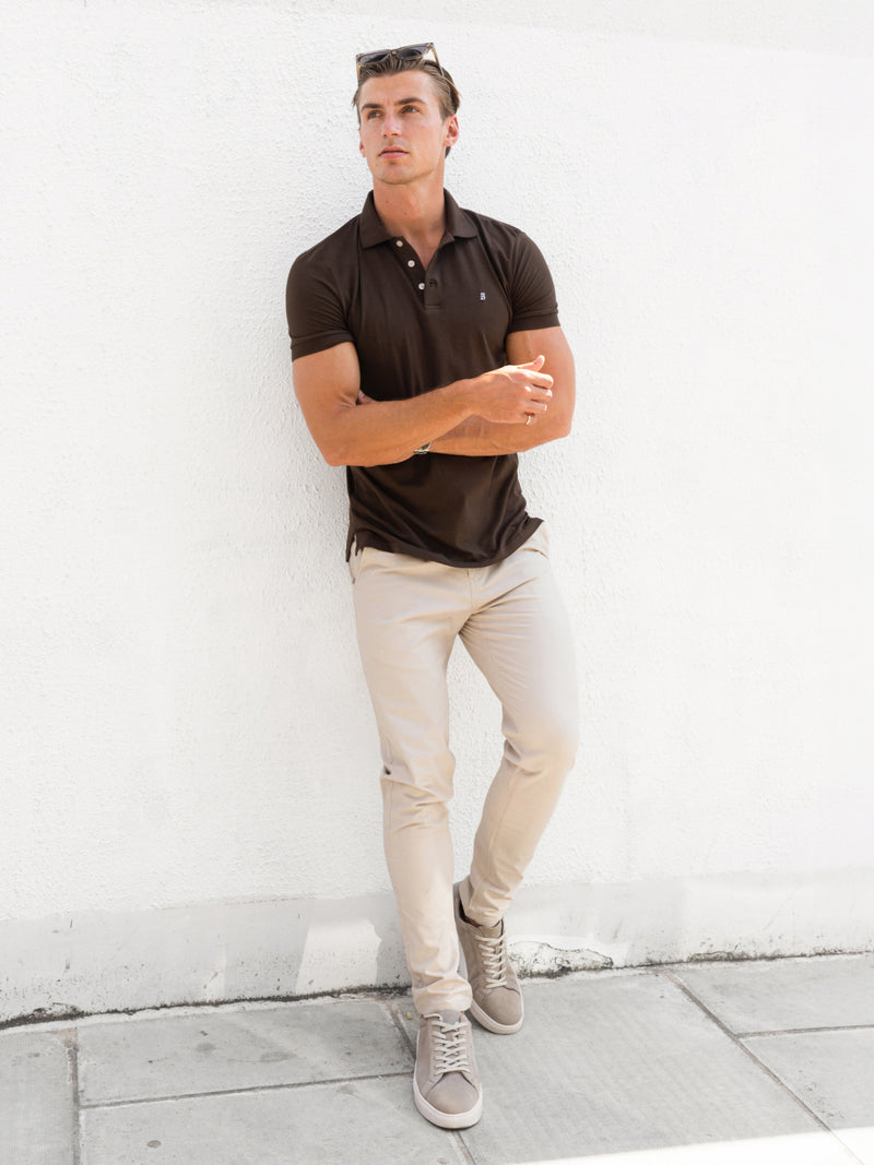 Conrad Polo Shirt - Dark Brown