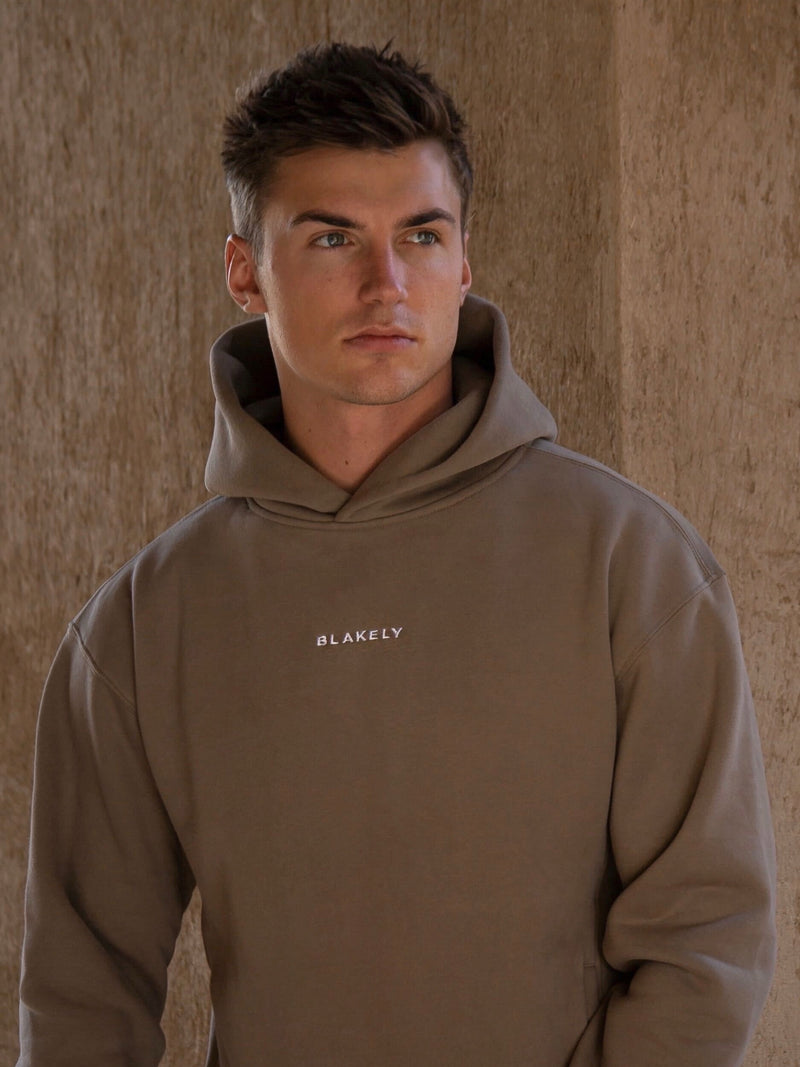 Essential Relaxed Hoodie - Brown