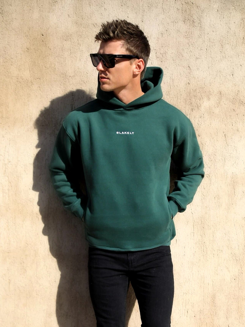 Essential Relaxed Hoodie - Forest Green