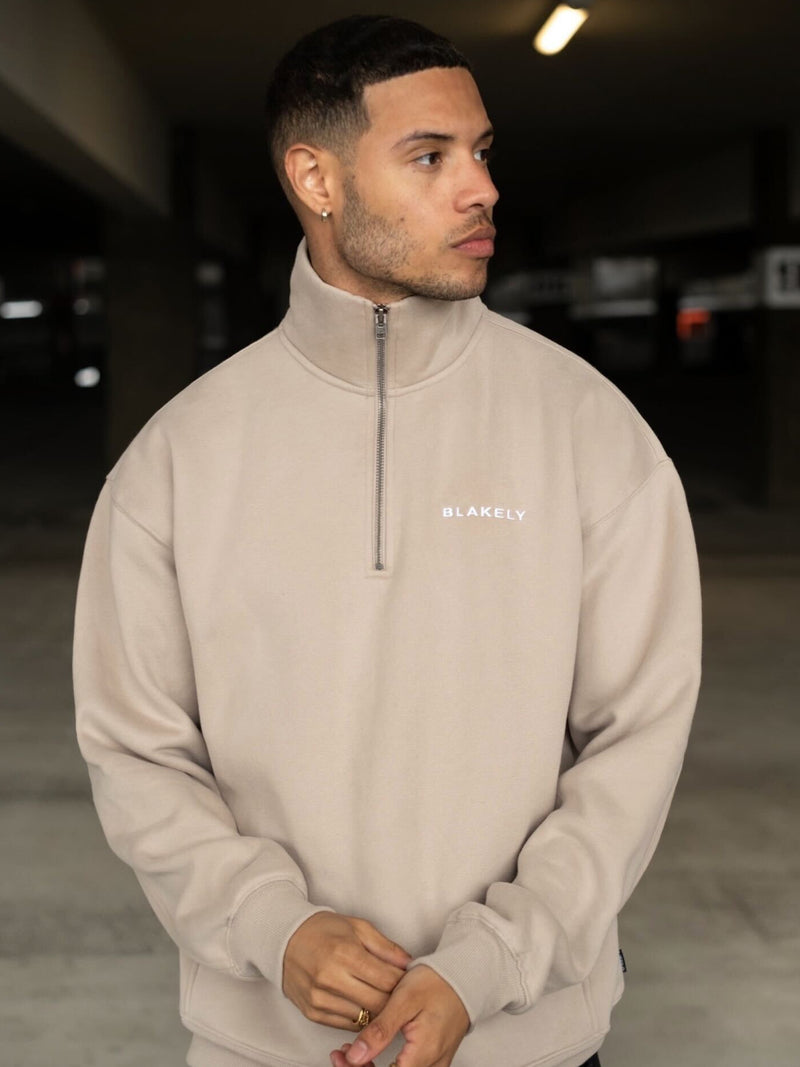 Marlow 1/4 Zip Jumper - Sand